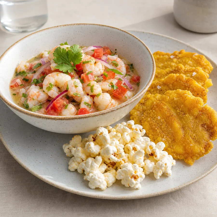 Foto von Garnelen-Ceviche