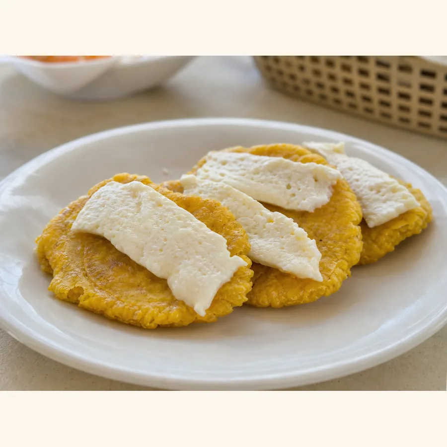Foto von Patacones mit Käse