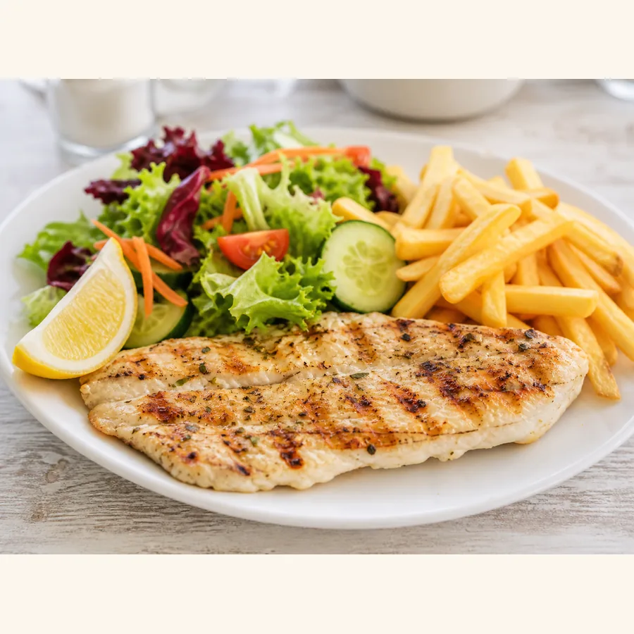 Foto von Gegrillter Fisch
